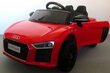 Dvivietis elektromobilis Audi R8, baltas kaina ir informacija | Elektromobiliai vaikams | pigu.lt