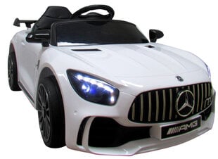 Vienvietis elektromobilis Mercedes GTR-S, baltas kaina ir informacija | Elektromobiliai vaikams | pigu.lt
