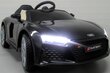 Vienvietis elektromobilis Audi R8 Sport, juodas kaina ir informacija | Elektromobiliai vaikams | pigu.lt