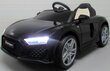 Vienvietis elektromobilis Audi R8 Sport, juodas kaina ir informacija | Elektromobiliai vaikams | pigu.lt