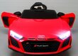 Vienvietis elektromobilis Audi R8 Sport, raudonas kaina ir informacija | Elektromobiliai vaikams | pigu.lt