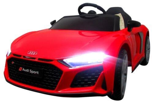 Vienvietis elektromobilis Audi R8 Sport, raudonas kaina ir informacija | Elektromobiliai vaikams | pigu.lt