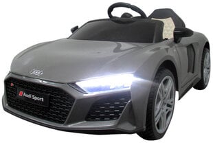 Vienvietis elektromobilis Audi R8 Sport, pilkas kaina ir informacija | Elektromobiliai vaikams | pigu.lt