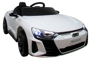 Vienvietis elektromobilis Audi E-Tron GT, baltas kaina ir informacija | Elektromobiliai vaikams | pigu.lt