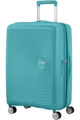 American Tourister большой чемодан Soundbox Spinner Expandable 77см,  Turquise Tonic L цена и информация | Чемоданы, дорожные сумки  | pigu.lt