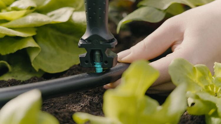 Laistymo sistema daržovių/gėlių lysvėms laistyti Gardena Micro-Drip-System, 60 m² kaina ir informacija | Laistymo įranga, purkštuvai | pigu.lt