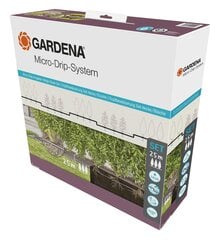 Gardena Micro-Drip-Irrigation Система капельного полива для кустарников/живой изгороди, 25 м цена и информация | Оборудование для полива | pigu.lt