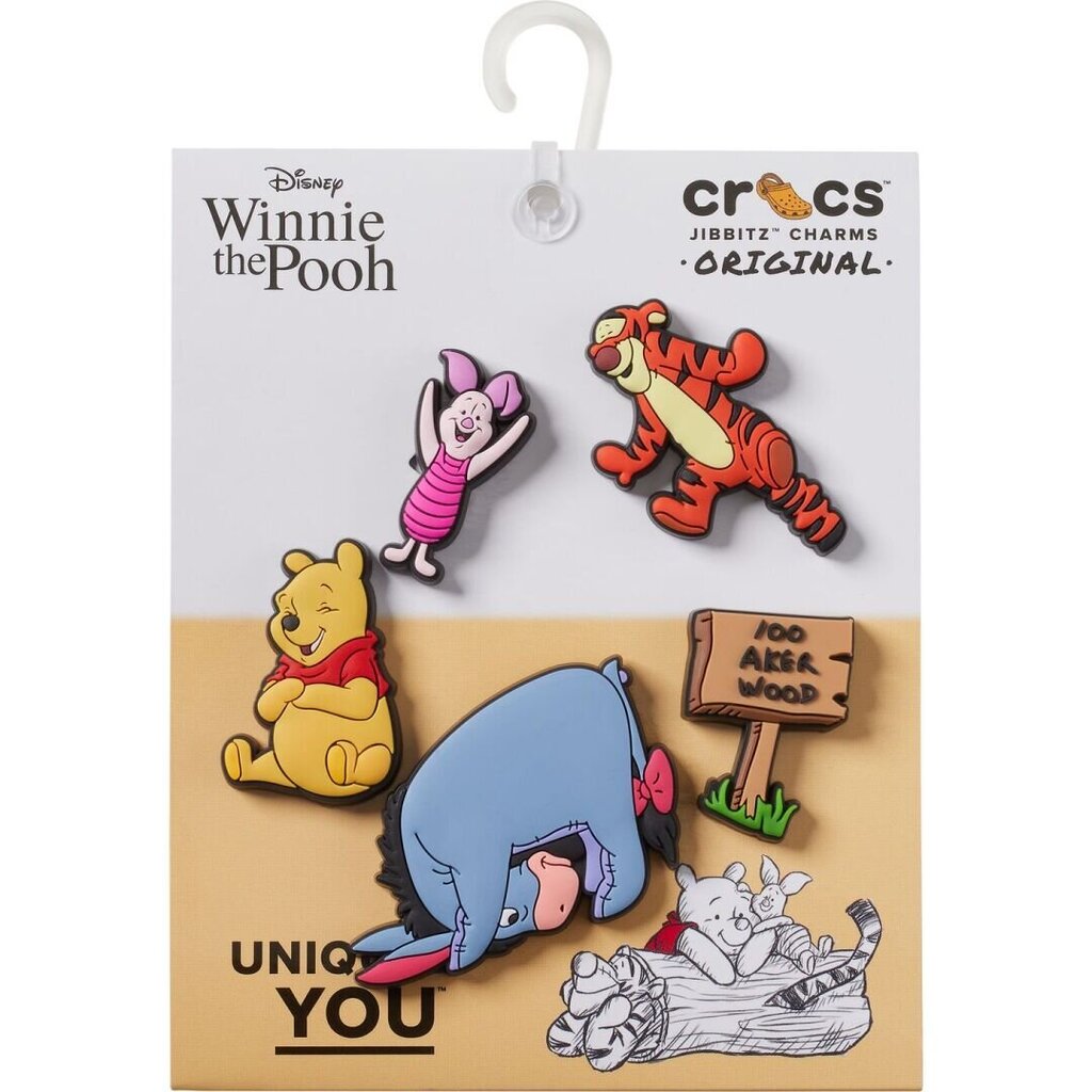 Avalynės aksesuaras Crocs™ Winnie The Pooh 233558, 5 vnt. kaina ir informacija | Guminės klumpės vaikams | pigu.lt