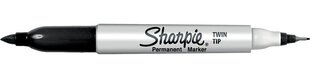 Markeris Sharpie Twin Tip S0811100, juodas цена и информация | Письменные принадлежности | pigu.lt