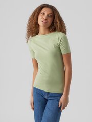 Vero Moda женская футболка 10231753*06, салатовый/Reseda 5715366877627 цена и информация | Футболка Мы здесь | pigu.lt