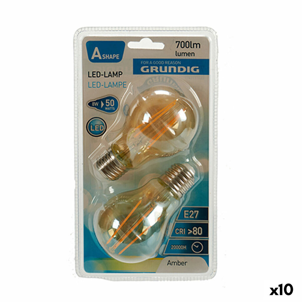 LED lemputė Grundig 8 W E27 10 vnt kaina ir informacija | Elektros lemputės | pigu.lt