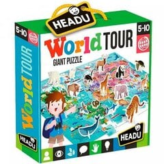 Vaikiška dėlionė Headu World Tour Giant Puzzle Animals 3D, 108 d. kaina ir informacija | Dėlionės (puzzle) | pigu.lt