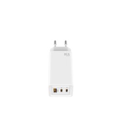 Электрический адаптер LEOTEC Белый 65 W цена и информация | Зарядные устройства для телефонов | pigu.lt