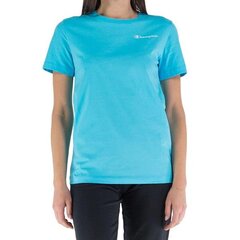 Crewneck t-shirt champion legacy for women's blue 114912bs128 114912BS128 цена и информация | Женские футболки | pigu.lt