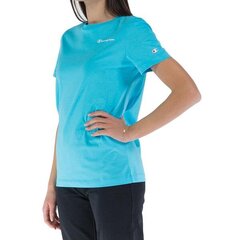 Crewneck t-shirt champion legacy for women's blue 114912bs128 114912BS128 цена и информация | Женские футболки | pigu.lt