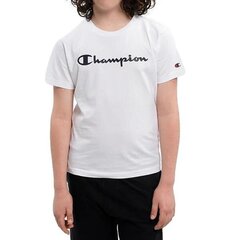 Crewneck t-shirt champion legacy for children's white 306285ww001 306285WW001 цена и информация | Рубашки для мальчиков | pigu.lt