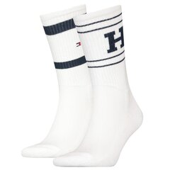 Th men sock 2p sport patch tommy hilfiger for men's white 701222630001 701222630001 цена и информация | Мужские носки | pigu.lt