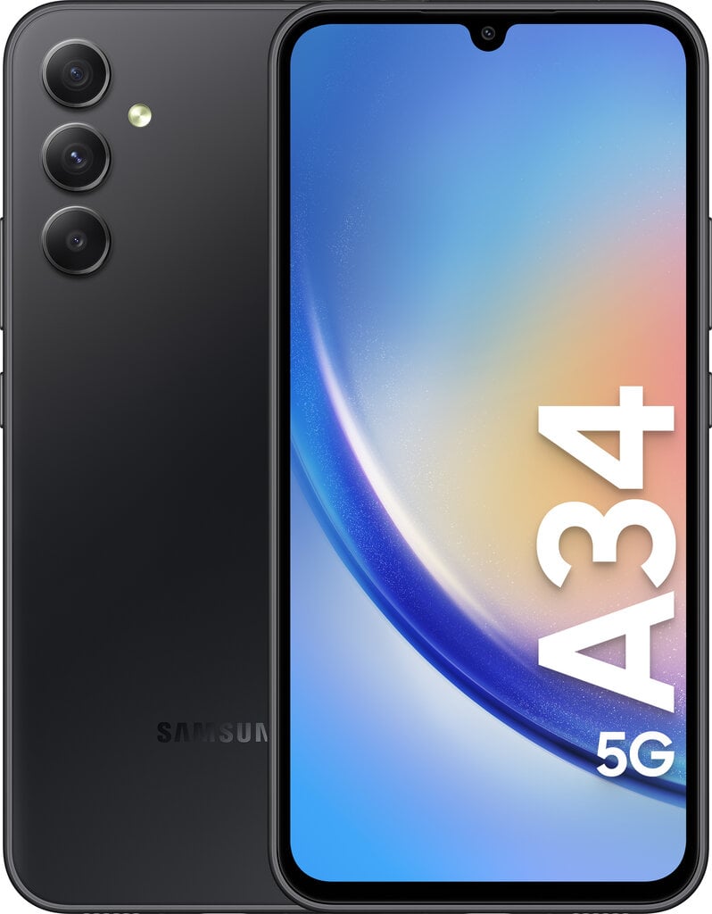 Samsung Galaxy A34 5G 8/256GB SM-A346BZKEEUE Black kaina ir informacija | Mobilieji telefonai | pigu.lt