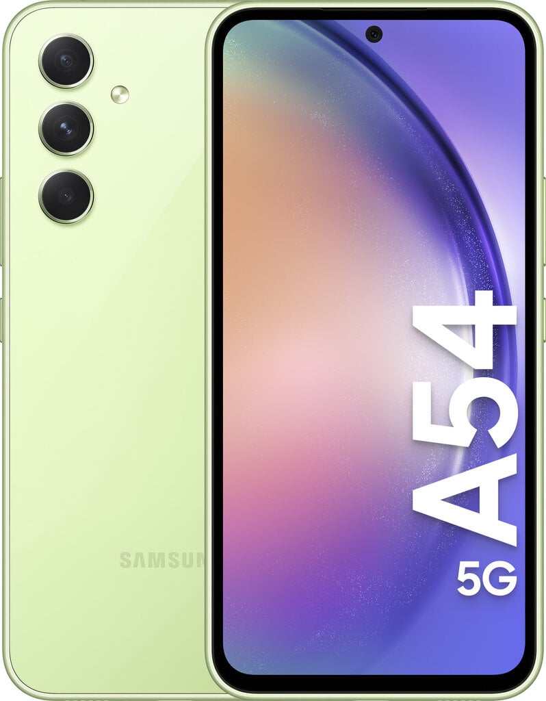 Samsung Galaxy A54 5G 8/128GB SM-A546BLGCEUE Light Green цена и информация | Mobilieji telefonai | pigu.lt