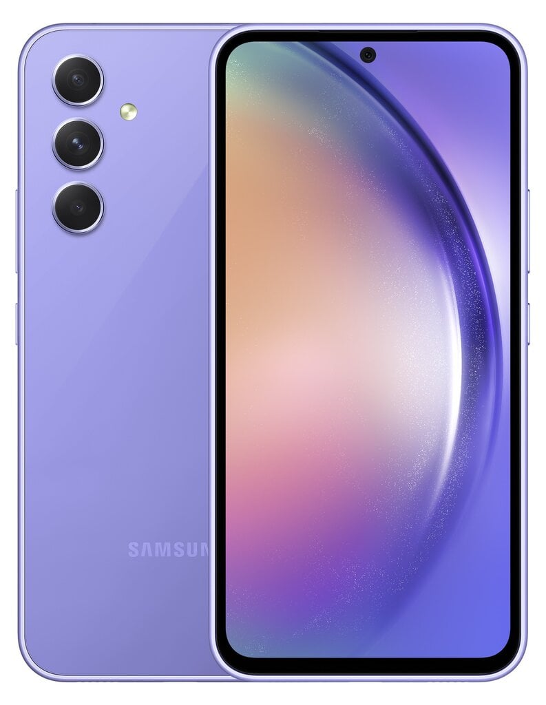 Samsung Galaxy A54 5G 8/128GB SM-A546BLVCEUE Light Violet цена и информация | Mobilieji telefonai | pigu.lt