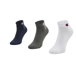 3pk quarter socks champion legacy for men's white u24559bs501 U24559BS501 цена и информация | Мужские носки | pigu.lt