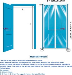 Meet Beauty magnetinė termo plėvelė durims, plėvelė nuo uodų, 105 x 210 cm, skaidri kaina ir informacija | Tinkleliai nuo vabzdžių | pigu.lt