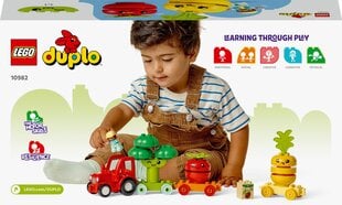 10982 LEGO® DUPLO Трактор для фруктов и овощей цена и информация | Конструкторы и кубики | pigu.lt