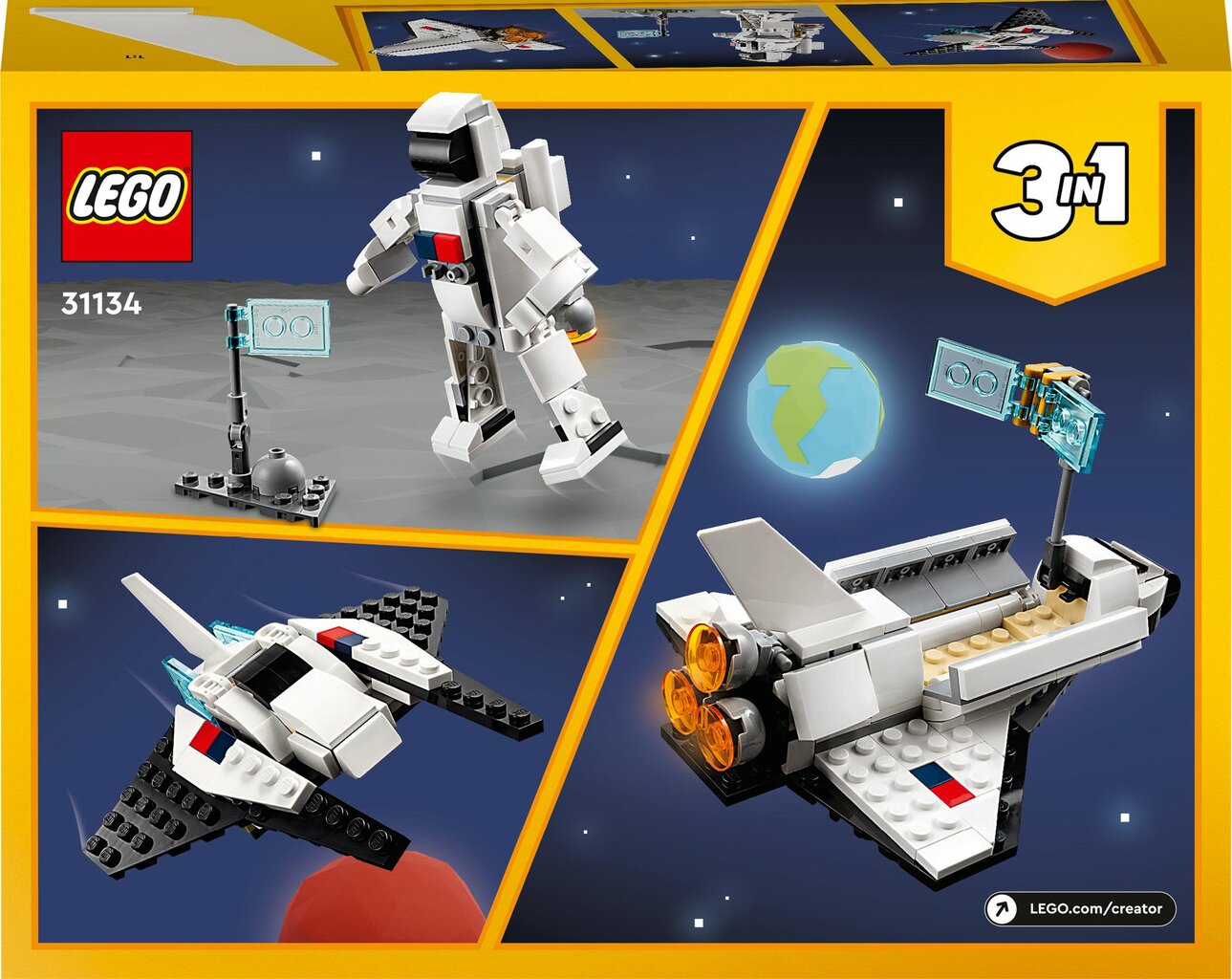 31134 LEGO® Creator Daugkartinis erdvėlaivis kaina ir informacija | Konstruktoriai ir kaladėlės | pigu.lt
