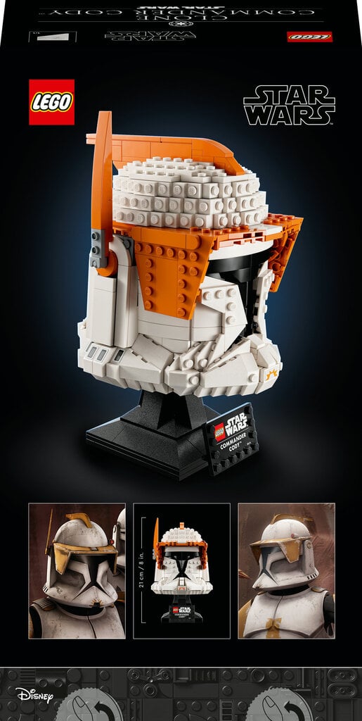 75350 LEGO® Star Wars Klonų vado Kodžio™ šalmas kaina ir informacija | Konstruktoriai ir kaladėlės | pigu.lt