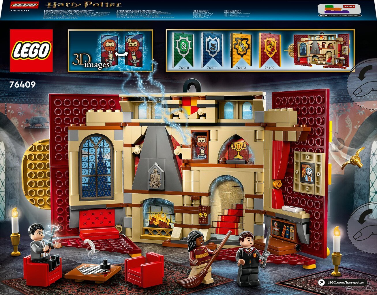 76409 LEGO® Harry Potter Grifų gūžtos draugijos namų juosta цена и информация | Konstruktoriai ir kaladėlės | pigu.lt