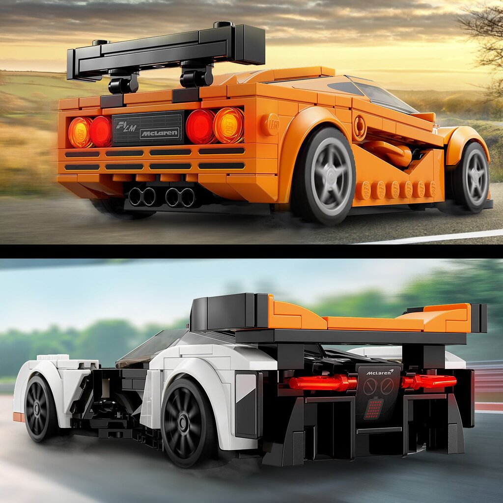 76918 LEGO® Speed Champions McLaren Solus GT ir McLaren F1 LM цена и информация | Konstruktoriai ir kaladėlės | pigu.lt