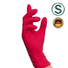 Nitras одноразовые нитриловые перчатки S, красные (100 шт.) цена и информация | Первая помощь | pigu.lt