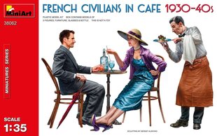 Miniart - French Civilians in Cafe 1930-40s, 1/35, 38062 цена и информация | Склеиваемые модели | pigu.lt