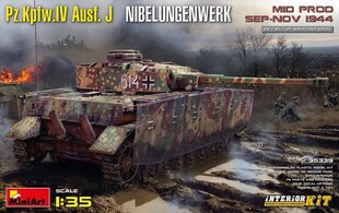 Klijuojamas Modelis MiniArt 35339 Pz.Kpfw.IV Ausf. J Nibelungenwerk. Mid Prod. (Sep-Nov 1944) 1/35 kaina ir informacija | Klijuojami modeliai | pigu.lt