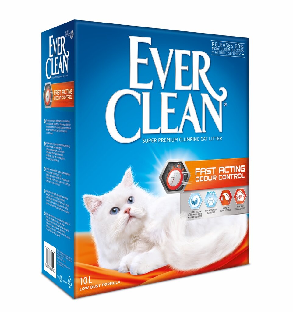Kačių kraikas EverClean Fast Acting, 10 L kaina ir informacija | Kraikas katėms | pigu.lt