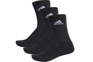 Sportinės kojinės vyrams Adidas 3 Stripes Performance Crew 3pak AA2298, 43054, juodos kaina ir informacija | Vyriškos kojinės | pigu.lt