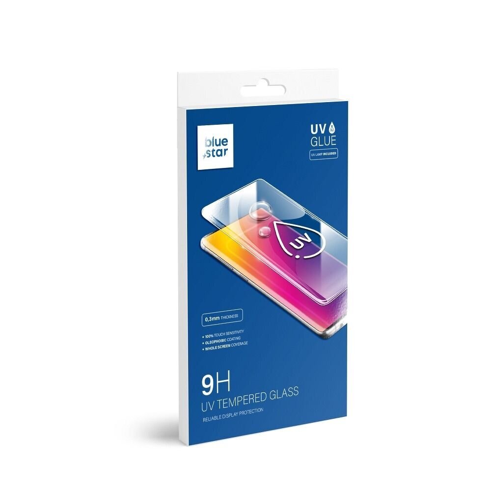 Apsauginis stiklas UV Blue Star skirtas Samsung Galaxy S22 Ultra цена и информация | Apsauginės plėvelės telefonams | pigu.lt