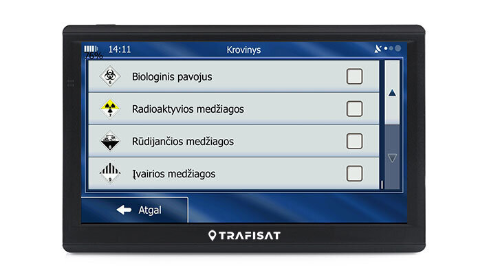 Navigacija Trafisat CW721S Truck TMC Live цена и информация | GPS navigacijos | pigu.lt