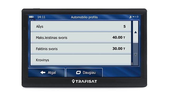 Navigacija Trafisat CW721S Truck TMC Live цена и информация | GPS navigacijos | pigu.lt