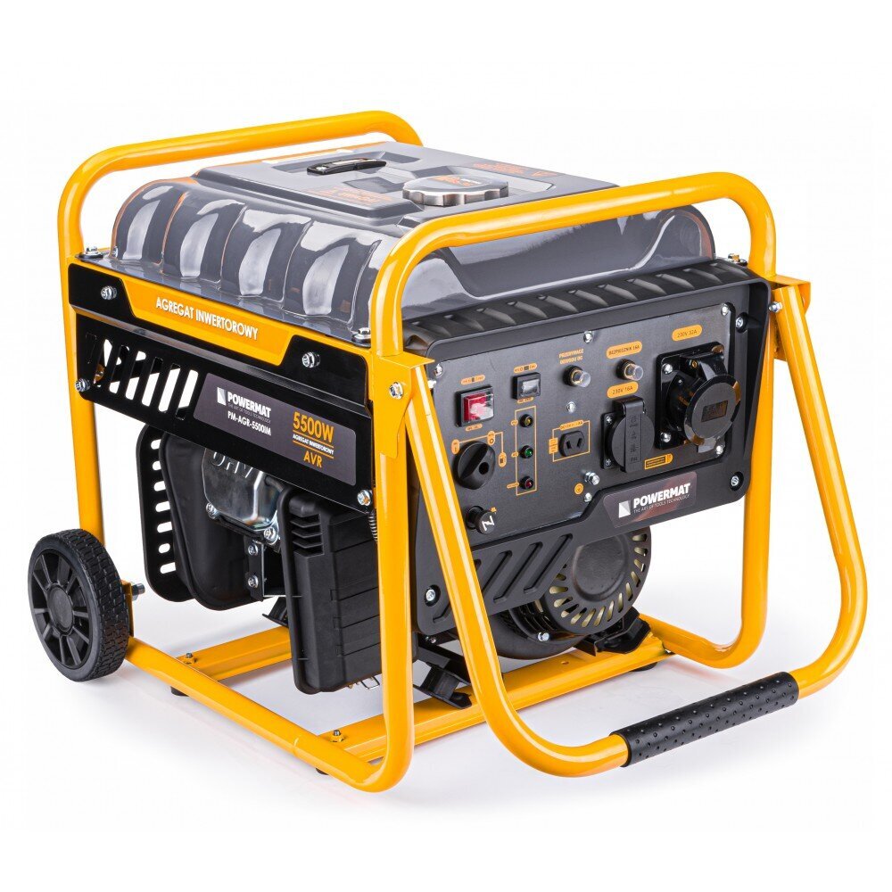 Inverterinis elektros generatorius Powermat 5500W цена и информация | Elektros generatoriai | pigu.lt