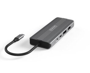 Adapteris Zenwire 10in1, USB-C / HDMI / USB 3.0, SD kaina ir informacija | Adapteriai, USB šakotuvai | pigu.lt