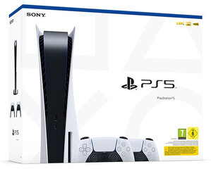 PlayStation 5 Blu-Ray + 2 DualSense Controller (C Chassis) цена и информация | Игровые приставки | pigu.lt