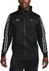 Спортивный джемпер Nike Nsw Repeat Sw Pk Fz Hoody DX2025 011/M, черный цена и информация | Мужские термобрюки, темно-синие, SMA61007 | pigu.lt