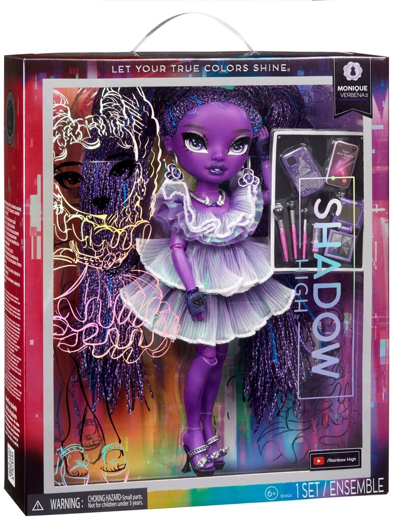 Lėlė Monique Verben Rainbow High Shadow High 583059 цена и информация | Žaislai mergaitėms | pigu.lt