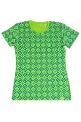 Marškinėliai moterims Sokisahtel, žali цена и информация | Футболка женская | pigu.lt