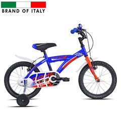 Велосипед ESPERIA 16" GAME BOY 9500U, синий/ оранжевый цена и информация | Велосипеды | pigu.lt