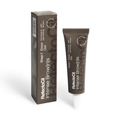 Blakstienų/antakių dažai Refectocil Intense Brow[n]s Base Gel, Ash Brown, 15 ml kaina ir informacija | Antakių dažai, pieštukai | pigu.lt