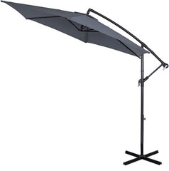 Lauko skėtis su užvalkalu Select, pilkas цена и информация | Зонты, маркизы, стойки | pigu.lt