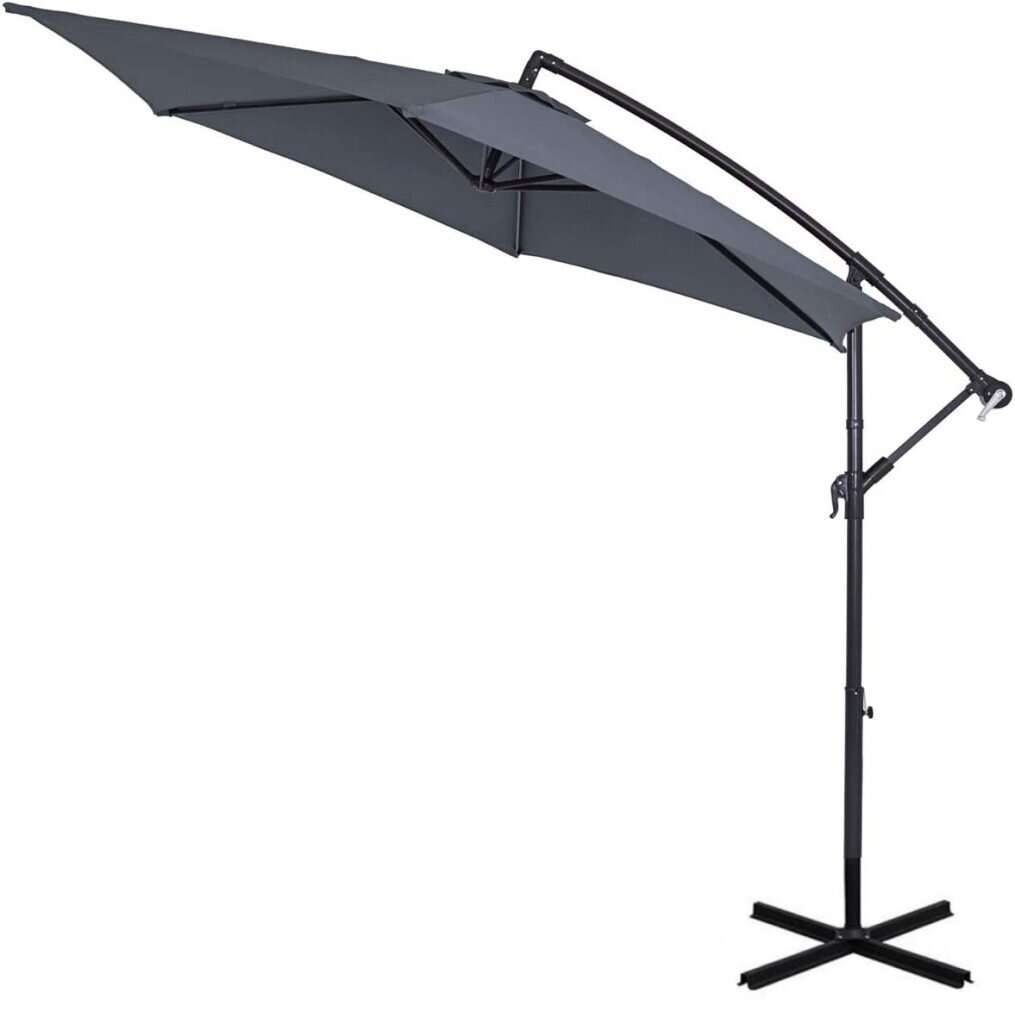 Lauko skėtis su užvalkalu Select, pilkas цена и информация | Skėčiai, markizės, stovai | pigu.lt