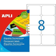 Клеи / Этикетки Apli 100 Листья 99,1 x 67,7 mm Белый A4 цена и информация | Kanceliarinės prekės | pigu.lt